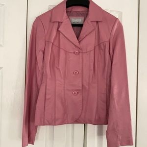 Wilson’s Leather Jacket Pink Women Small Like New